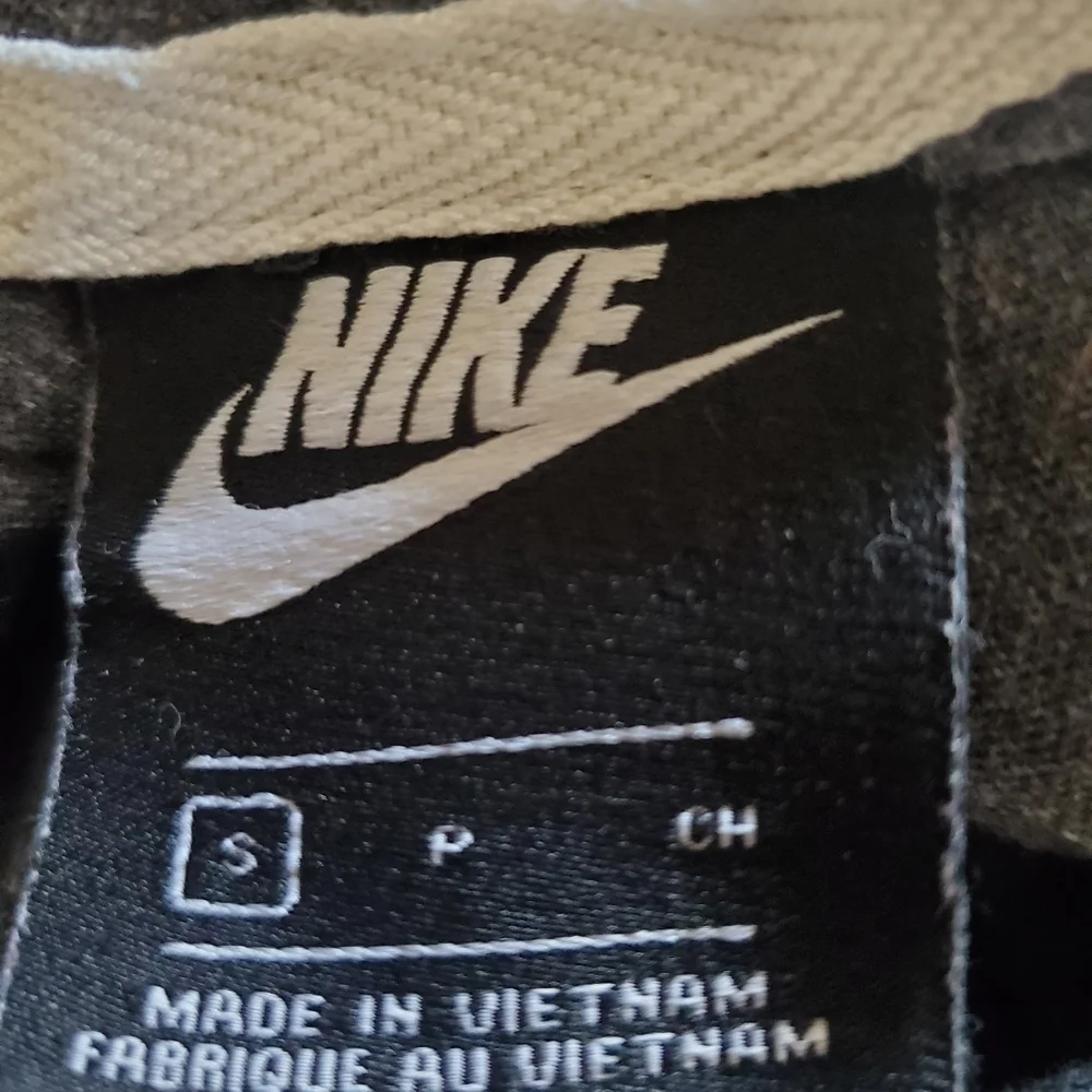 Nike Charcoal Hoodie with Peach Stripes, Adorable, Light And Soft